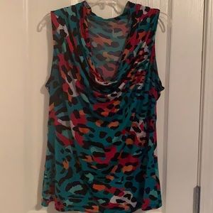 Worthington Cowl Neck Sleeveless Top